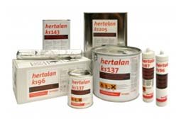 full range of roof adhesive . . .