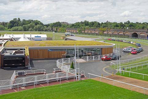 Chester racecourse extensive roof